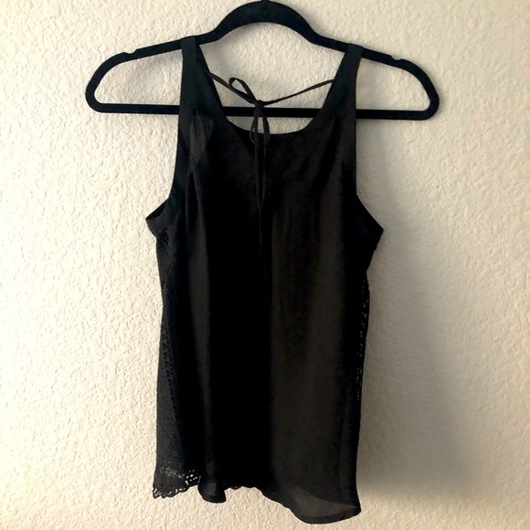 14th and Union Black Lace Top - Picture 2 of 4